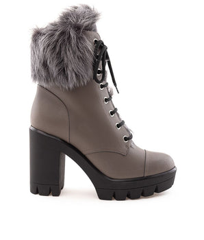 Giuseppe Zanotti Beige Eco Leather Lace-Up Boots