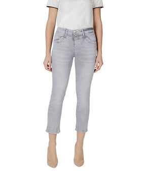 Street One Gray Cotton Slim Fit Jean