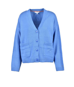 Tommy Hilfiger Blue Cotton Cardigan