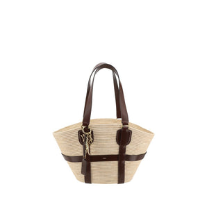 Chloé Kerala 25 raffia Shoulder Bag