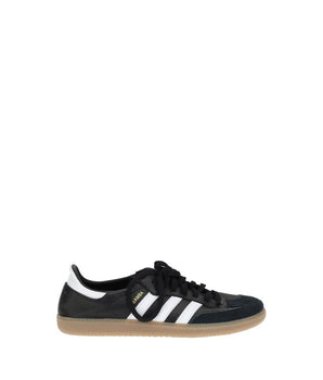 Adidas Black Calf Leather Bos Taurus Athletic Sneakers