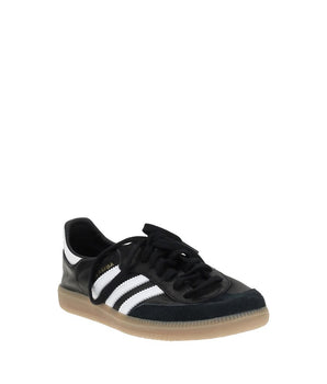 Adidas Black Calf Leather Bos Taurus Athletic Sneakers