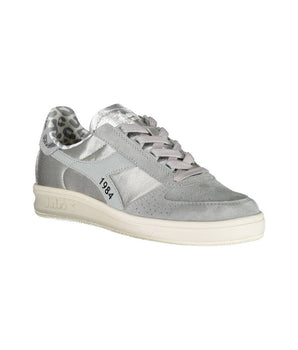 Diadora Gray Leather Women Sneaker