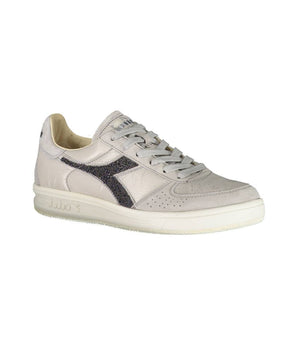 Diadora Gray Leather Women Sneaker