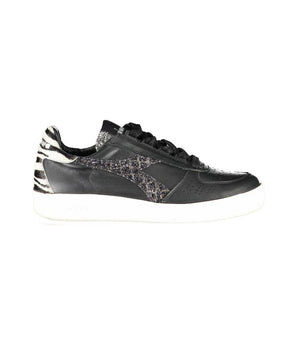 Diadora Women's Black Leather Sneakers