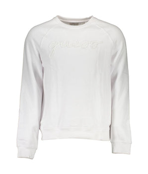 Guess Jeans White Cotton Men Sweater