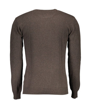US POLO ASSN. Brown Wool Men Sweater