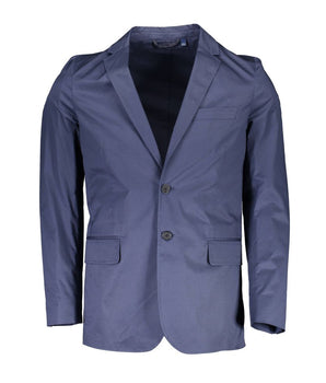 Gant Blue Cotton Men Jacket