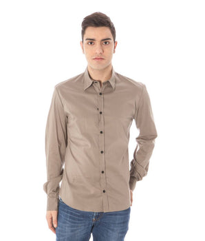 Traje Nacional Chic Camisa Verde Manga Larga Cuello Italiano