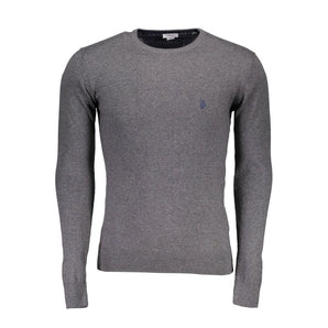 ASOCIACIÓN DE POLO DE EE. UU. Suéter de algodón gris para hombre