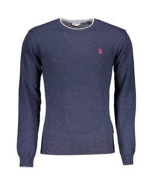 US POLO ASSN. Blue Wool Men Sweater
