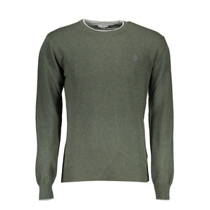 ASOCIACIÓN DE POLO DE EE. UU. Suéter de lana verde para hombre