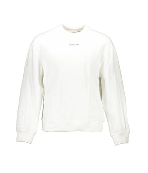Calvin Klein White Cotton Men Sweater