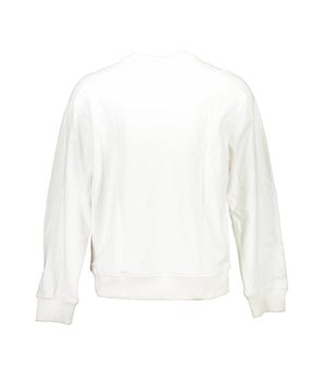 Calvin Klein White Cotton Men Sweater