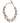 Dolce &amp; Gabbana White Maxi Faux Pearl Beads Crystals Gold Chain Necklace