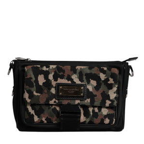Dolce &amp; Gabbana Multicolor Leopard Jacquard Crossbody Bag