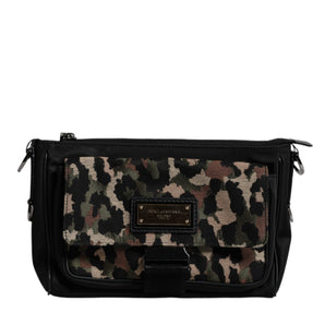 Dolce &amp; Gabbana Multicolor Leopard Jacquard Crossbody Bag