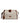 Dolce & Gabbana Beige Brown Cotton Leather Duffle Shoulder Bag