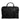 Dolce &amp; Gabbana Black Leather Document Briefcase Top Handle Bag