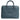 Dolce &amp; Gabbana Blue Logo Double Handle Messenger Briefcase Bag