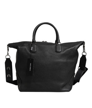 Dolce &amp; Gabbana Black Calfskin Leather Hand Shoulder Duffle Bag
