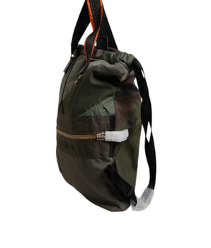 Dolce &amp; Gabbana Military Green Patchwork Rucksack Backpack Bag