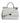 Dolce &amp; Gabbana White Rafia Leather Top Handle Crossbody Bag