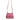 Dolce & Gabbana Pink Leather Sicily Logo Shoulder Satchel Bag