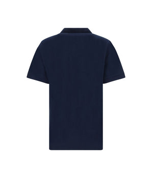 Dolce & Gabbana Blue Cotton Polo Shirt
