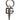 Dolce & Gabbana Silver Brass DG Logo Metal Ring Holder Keychain Keyring