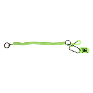 Dolce & Gabbana Green Springy Key Holder DG Logo Men's Keychain Keyring