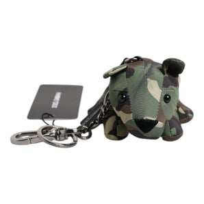 Dolce & Gabbana Multicolor Camouflage Animal Silhouette Keychain Keyring