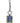 Dolce &amp; Gabbana Blue Yellow DG Rubber Logo Silver Men's Keychain Keyring