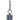 Dolce & Gabbana Blue Yellow DG Rubber Logo Silver Men's Keychain Keyring