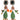 Dolce & Gabbana Green Cactus Crystal Clip On Dangling Jewelry Earrings