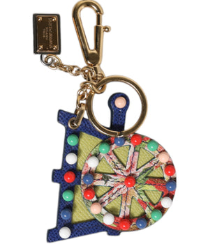 Llavero Carretto multicolor dorado de Dolce &amp; Gabbana