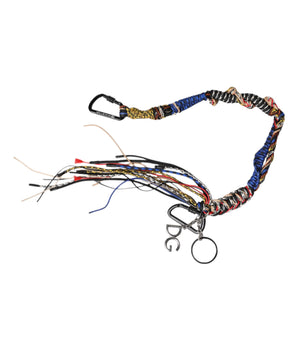 Correa para el hombro para bolso con logotipo de cuerda trenzada multicolor de Dolce &amp; Gabbana