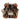Dolce & Gabbana Brown Leopard Metal Logo Plaque Gold Chain Airpods Case