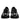 Dolce & Gabbana Black Logo Lace Up Low Top NS1 Sneakers Shoes