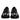 Dolce & Gabbana Black Logo Lace Up Low Top NS1 Sneakers Shoes