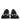 Dolce & Gabbana Black Logo Lace Up Low Top NS1 Sneakers Shoes