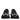 Dolce & Gabbana Black Logo Lace Up Low Top NS1 Sneakers Shoes