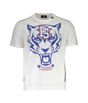 Plein Sport White Cotton Men T-Shirt
