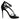 Dolce & Gabbana Black Leather Stiletto Heels Sandals Shoes