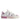 Dolce & Gabbana White Pink Leather Low Top Sneakers Shoes