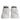 Dolce & Gabbana White Black Leather Low Top Sneakers Shoes