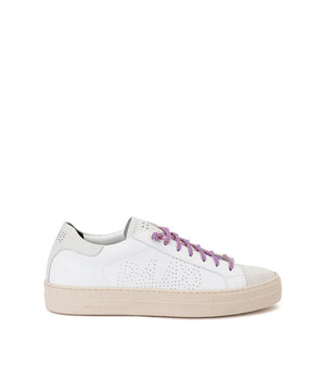 Zapatilla P448 Piel Blanca