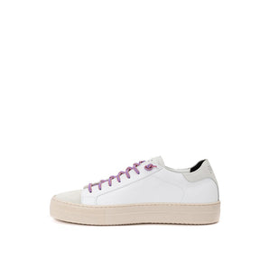 Zapatilla P448 Piel Blanca