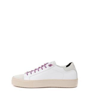 Zapatilla P448 Piel Blanca