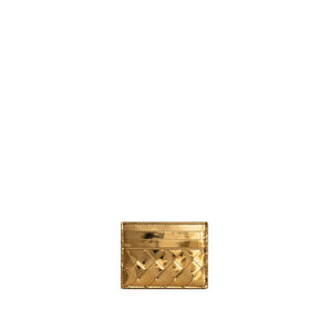 Bottega Veneta Gold Leather Wallet